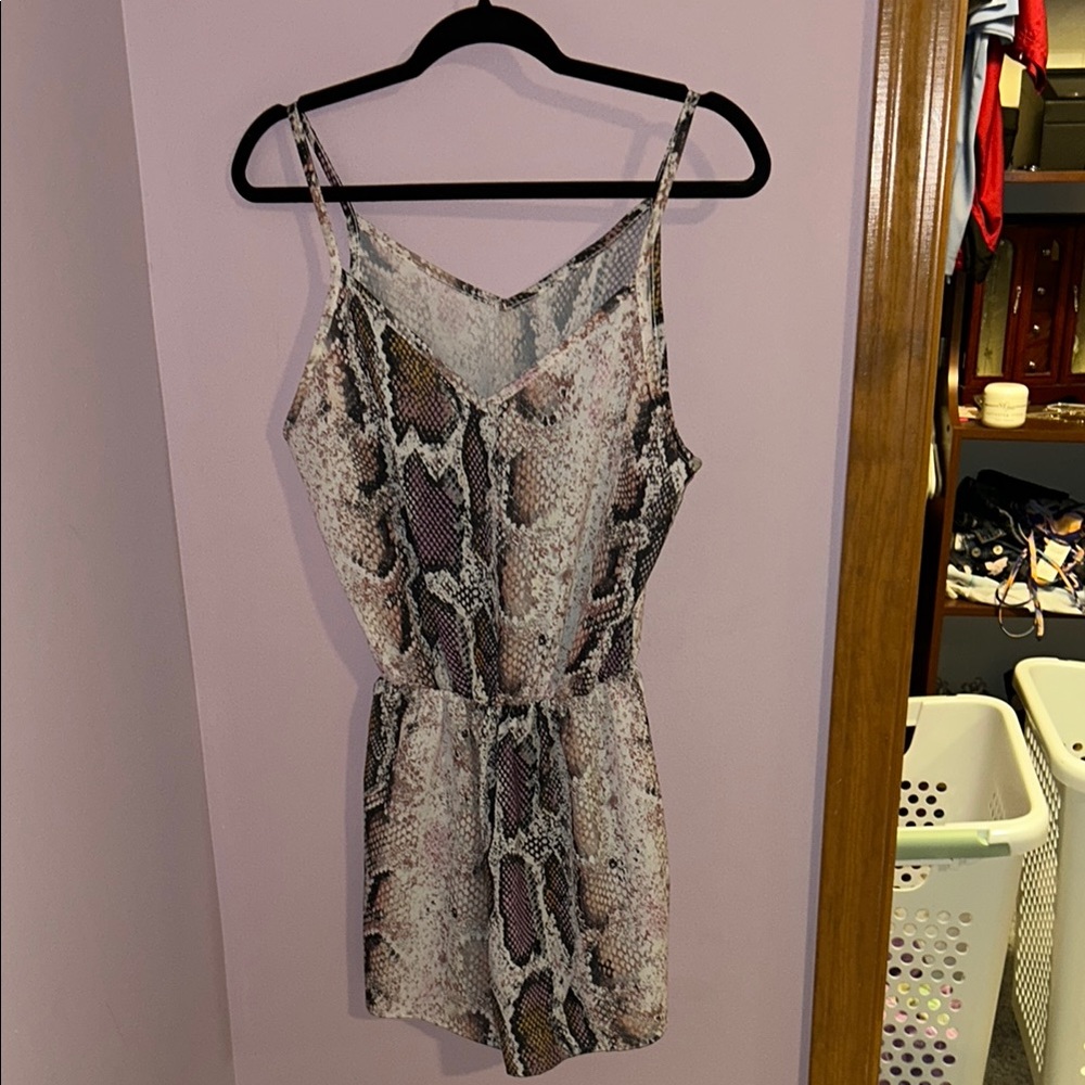 Stylish Snake Print Jumpsuit